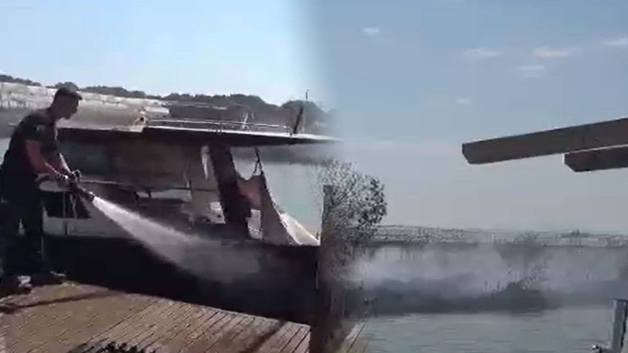 Kaynaktan sicrayan kivilcim yangin cikardi bircok tekne hasar aldi 8ij8fZDB